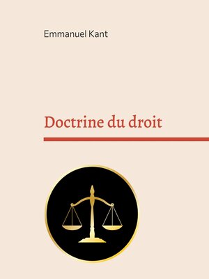 cover image of Doctrine du droit
